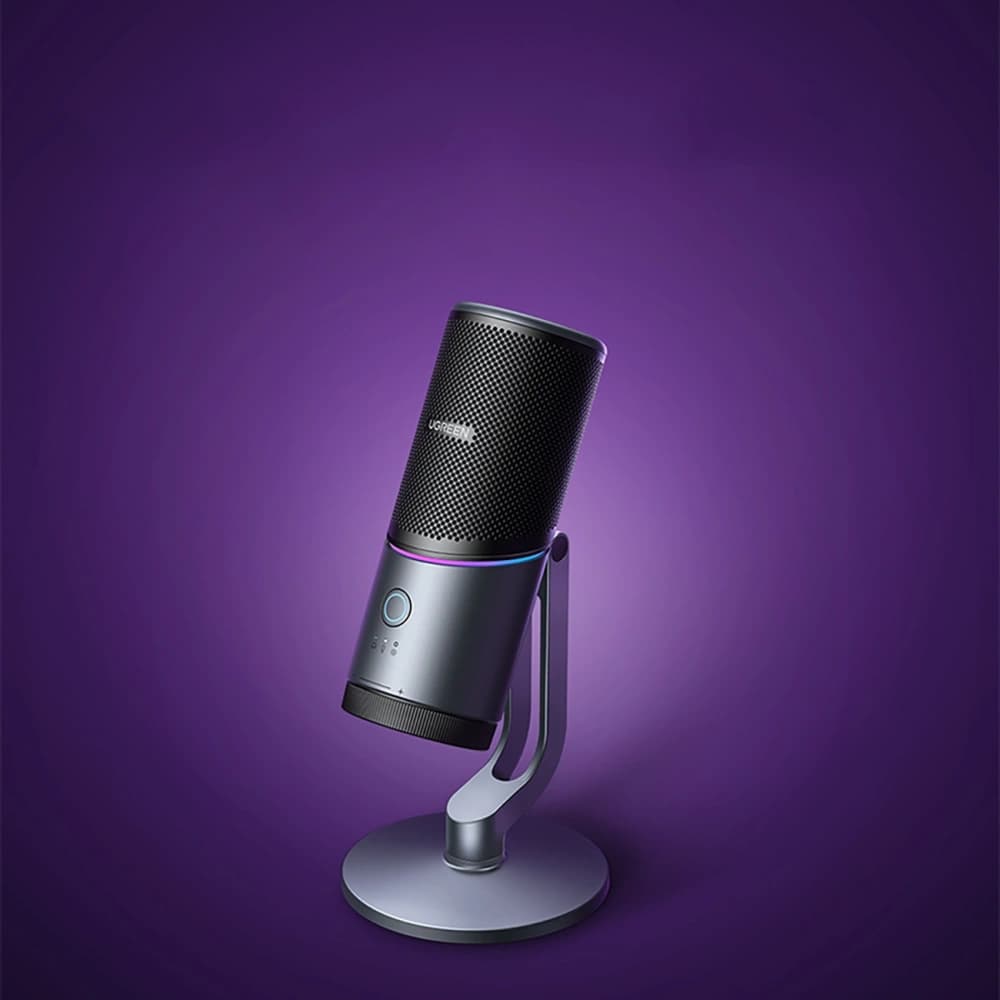 UGREEN CM769 USB-A RGB LED Tischmikrofon Silber - 11