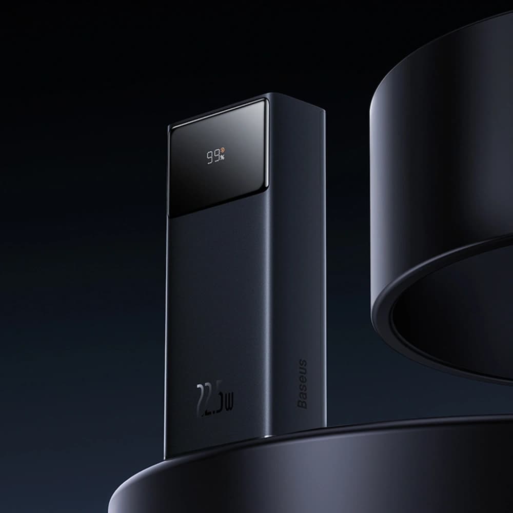 Baseus EnerFill FP41 30000mAh 22.5W Power Bank with Baseus Simple USB-A / USB-C 3A 30cm Cable Black - 8