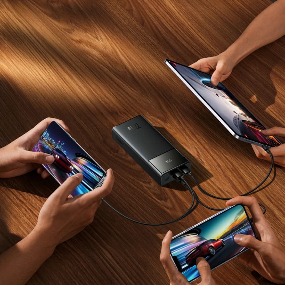 Baseus EnerFill FP41 30000mAh 22.5W Power Bank with Baseus Simple USB-A / USB-C 3A 30cm Cable Black - 10