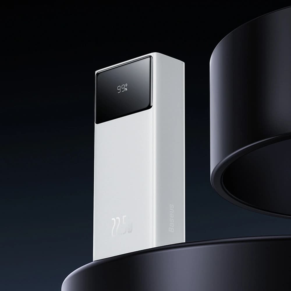 Powerbank Baseus EnerFill FP41 30000mAh 22.5W mit Kabel Baseus Simple USB-A / USB-C 3A 30cm weiß - 10