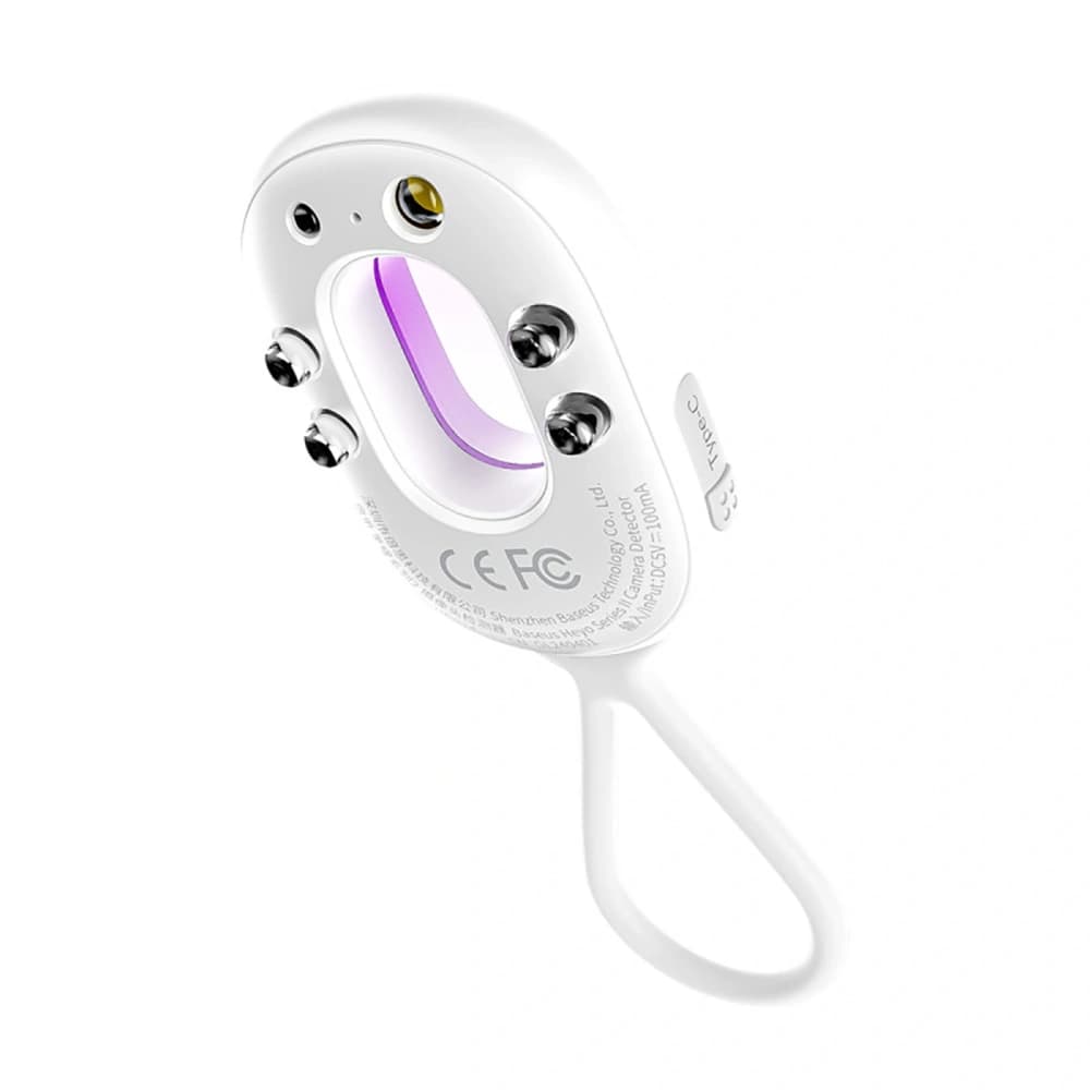 Baseus Heyo Series II versteckte Kameras Detektor mit Alarm und Mini-Taschenlampe + Baseus Simple USB-A / USB-C Kabel weiß - 2
