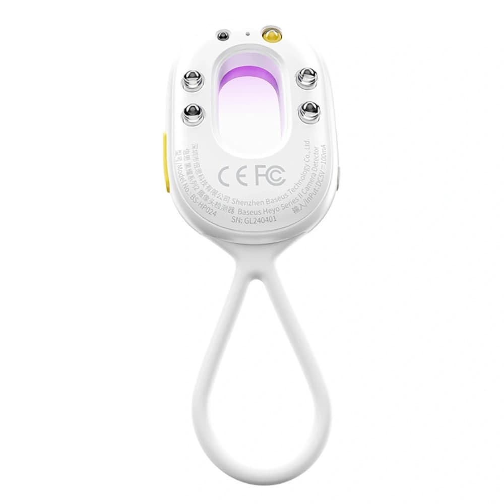 Baseus Heyo Series II versteckte Kameras Detektor mit Alarm und Mini-Taschenlampe + Baseus Simple USB-A / USB-C Kabel weiß - 3