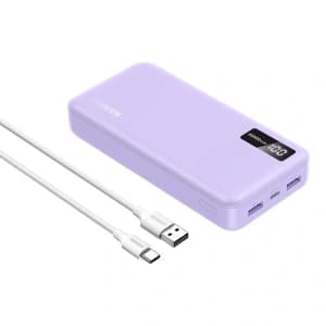 UGREEN PB312 Power Bank 20000mAh 2xUSB-A, USB-C 20W purple