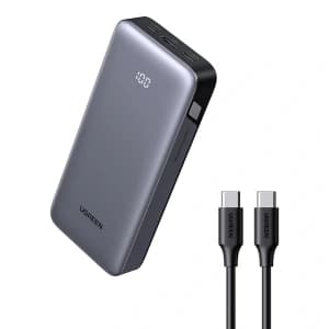 UGREEN PB532 Power Bank 20000mAh USB-A, 2xUSB-C 30W gray