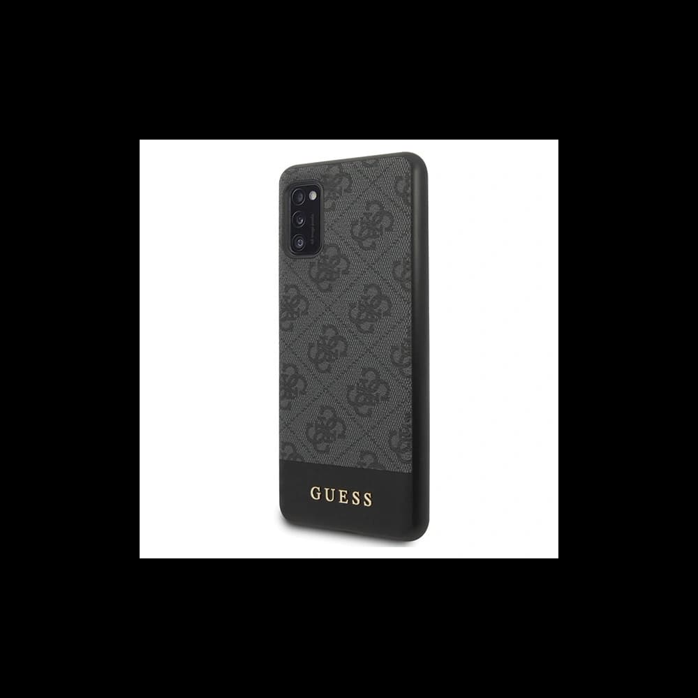 Guess GUHCA41G4GLGR Samsung Galaxy A41 grey hard case 4G Stripe Collection - 2