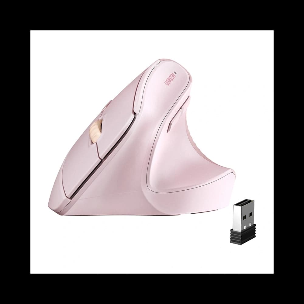 Kabellose UGREEN M571 Maus 2.4GHz + BT (rosa) - 2