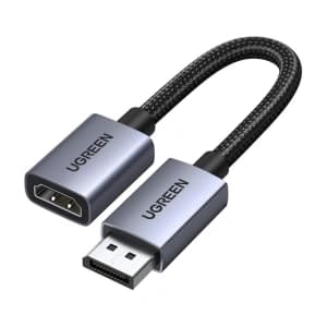 UGREEN DP133 DisplayPort / HDMI 4K 20cm Kabel