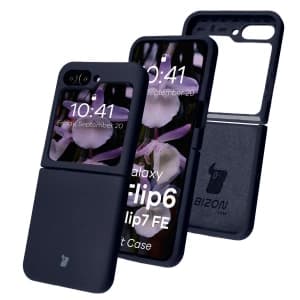 Bison Soft Case silicone case for Samsung Galaxy Z Flip7 FE / Z Flip6 dark blue