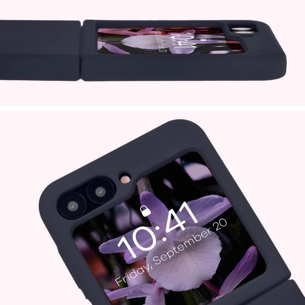 Bison Soft Case silicone case for Samsung Galaxy Z Flip7 FE / Z Flip6 dark blue - 10