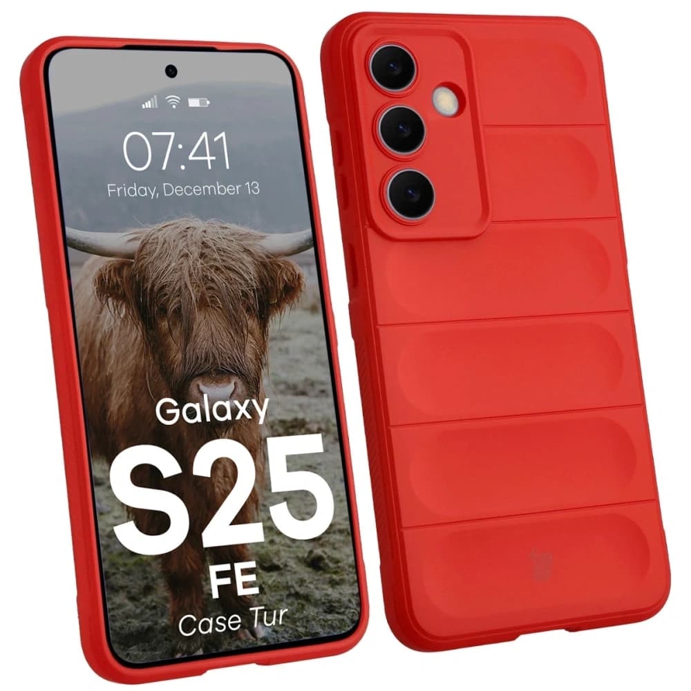 Bison Case Tur armored case for Samsung Galaxy S25 FE red - 1