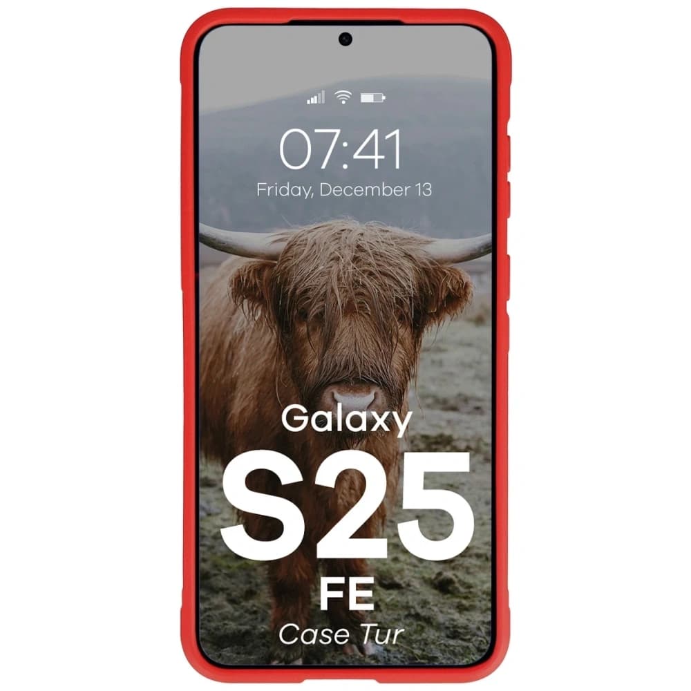 Bison Case Tur armored case for Samsung Galaxy S25 FE red - 5