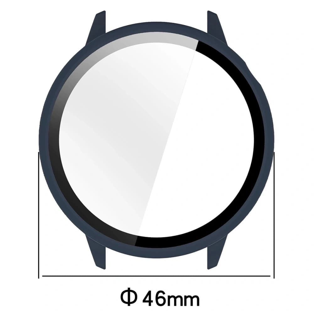 Bizon Case+Glass Watch case with glass for OnePlus Watch 3 43mm blue - 2