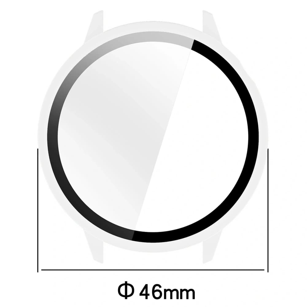 Etui mit Glas für die Uhr Bizon Case+Glass Watch für OnePlus Watch 3 43mm transparent - 2