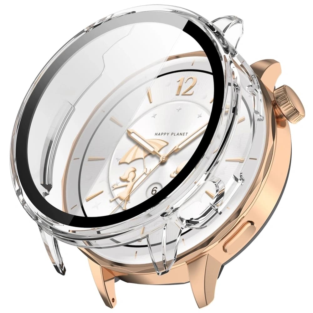 Etui mit Glas für die Uhr Bizon Case+Glass Watch für OnePlus Watch 3 43mm transparent - 4