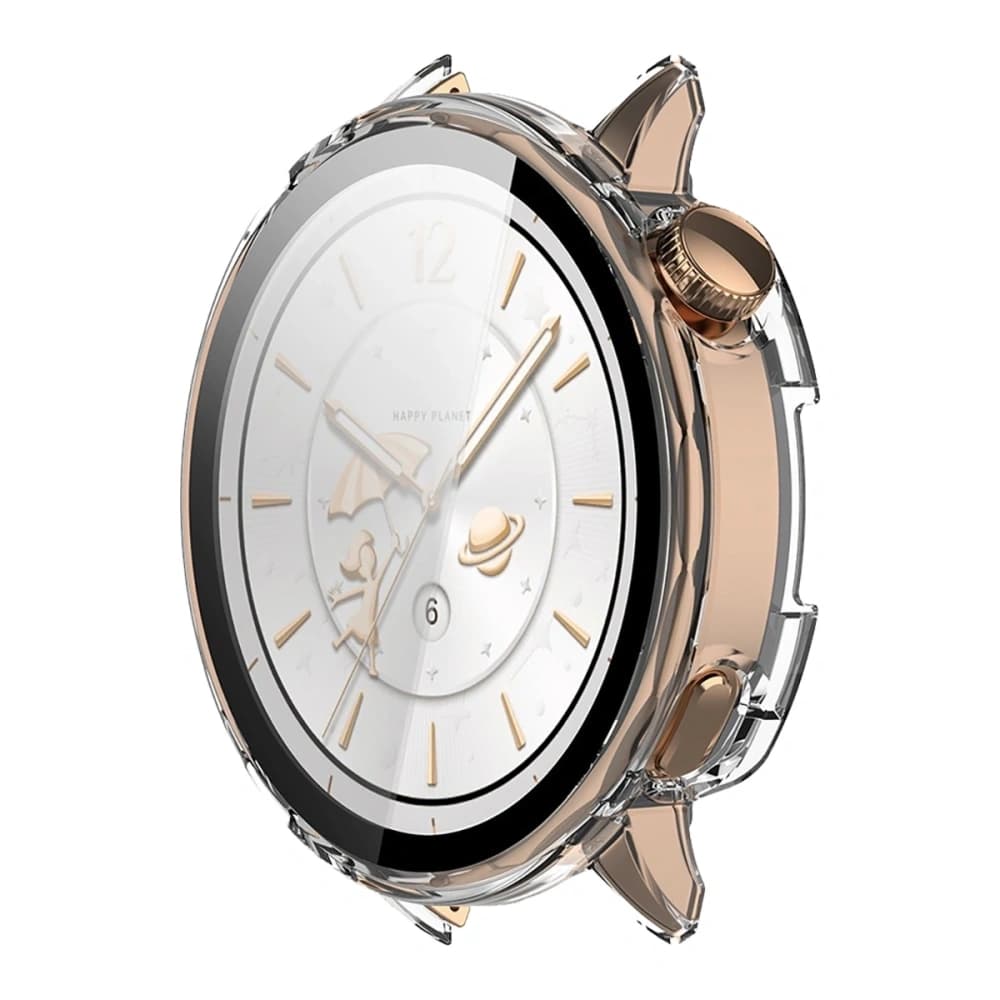 Etui mit Glas für die Uhr Bizon Case+Glass Watch für OnePlus Watch 3 43mm transparent - 5