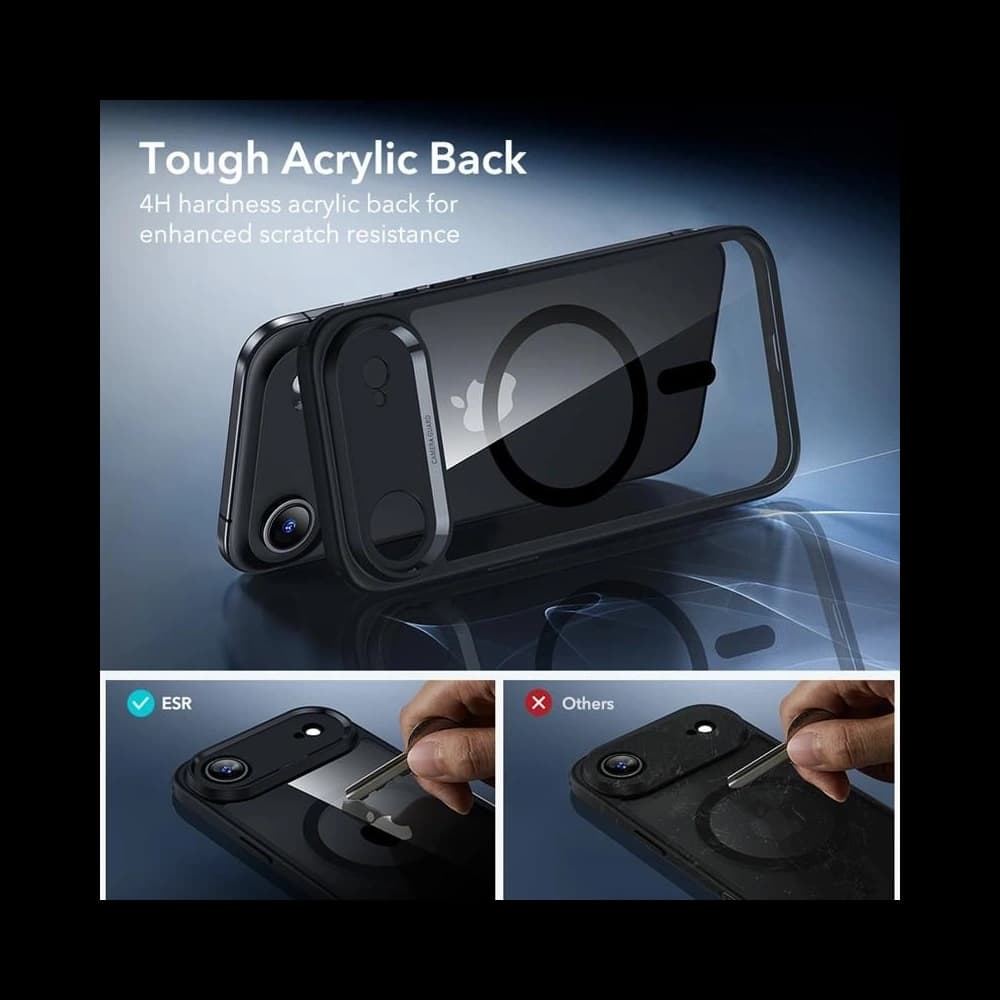 ESR set case + screen glass Classic Hybrid MagSafe & Tempered Glass for Apple iPhone Air Clear/black - 7