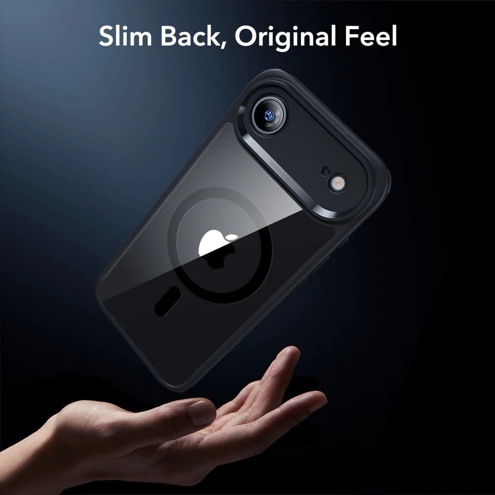 ESR set case + screen glass Classic Hybrid MagSafe & Tempered Glass for Apple iPhone Air Clear/black - 8