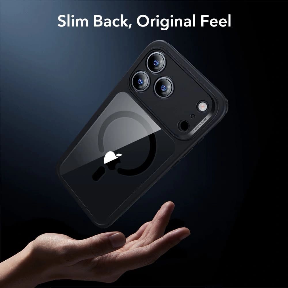 ESR set case + screen glass Classic Hybrid MagSafe & Tempered Glass for Apple iPhone 17 Pro Max Clear/black - 6