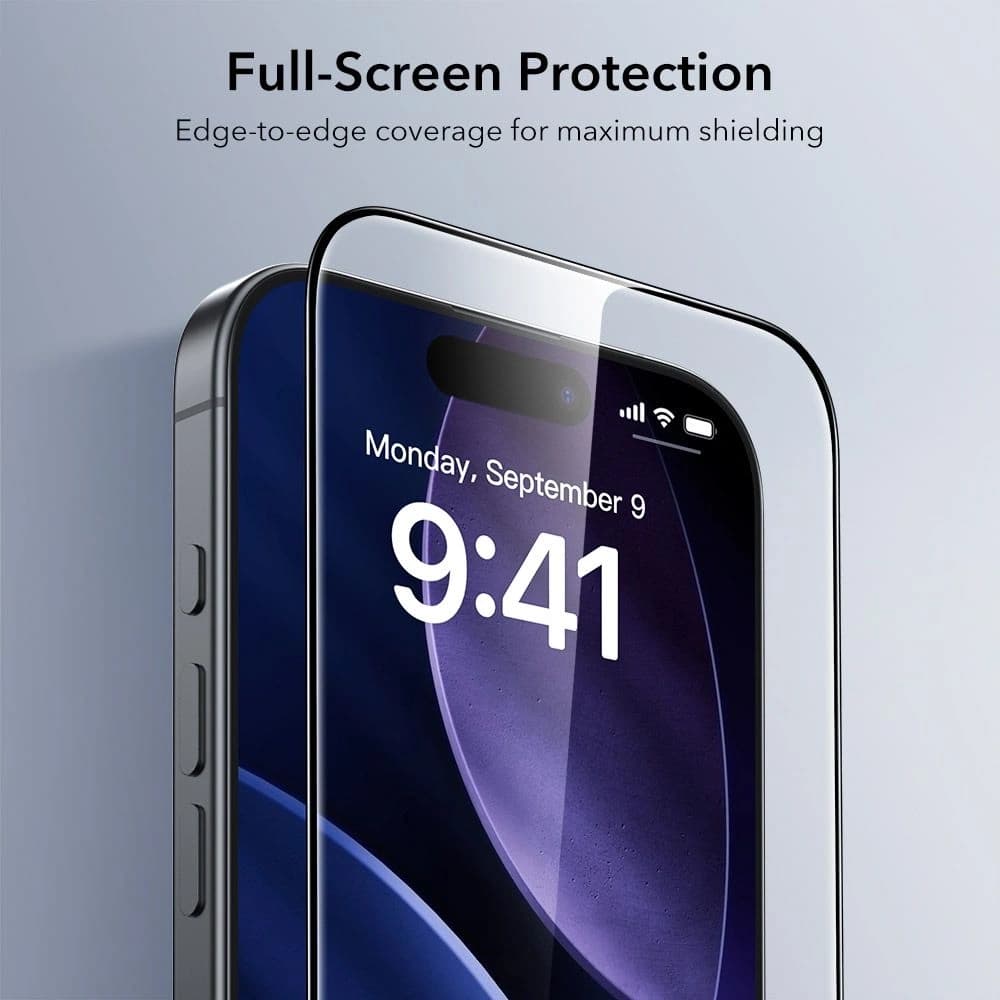 ESR Ultrafit Tempered Glass for Apple iPhone 16 Pro / 17 Clear [2 PACK] - 5