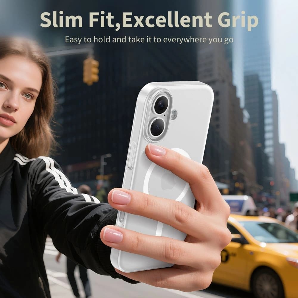 Tech-Protect Magslim MagSafe Case for Apple iPhone 17 Matte/white - 4