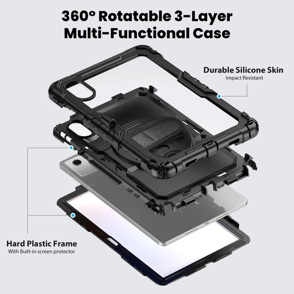 Tech-Protect Solid Hülle für Lenovo Idea Tab 11.0 TB-336 Schwarz - 4