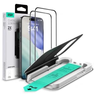 ESR Ultrafit Gehärtetes Glas für Apple iPhone 17 Pro Klar [2 PACK]