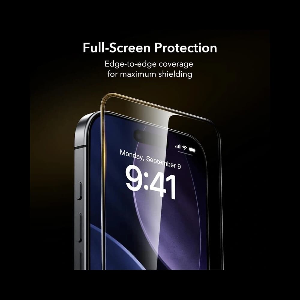 ESR Ultrafit Armorite Pro gehärtetes Glas für Apple iPhone 16 Pro / 17 Clear - 9