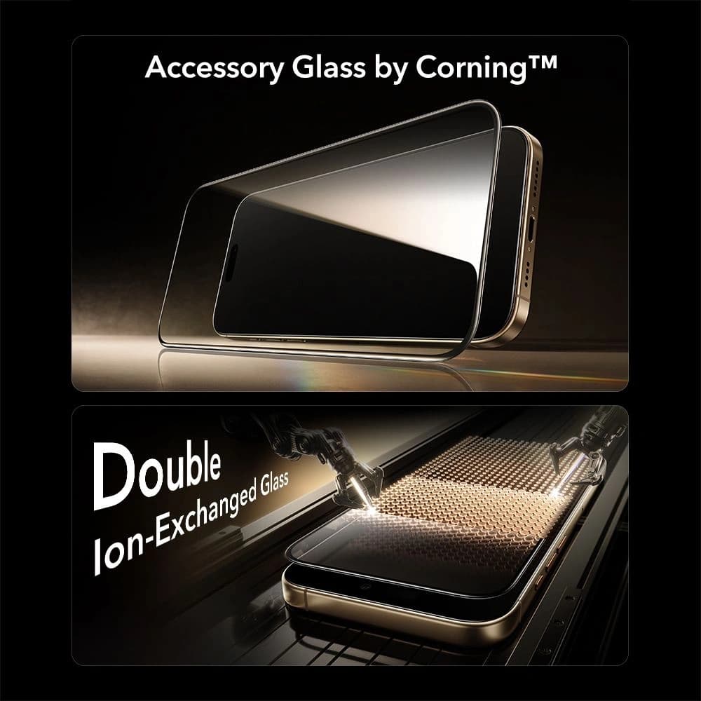 ESR Ultrafit Armorite Pro Tempered Glass Accessory Glass by Corning for Apple iPhone 17 Pro Max Clear - 3