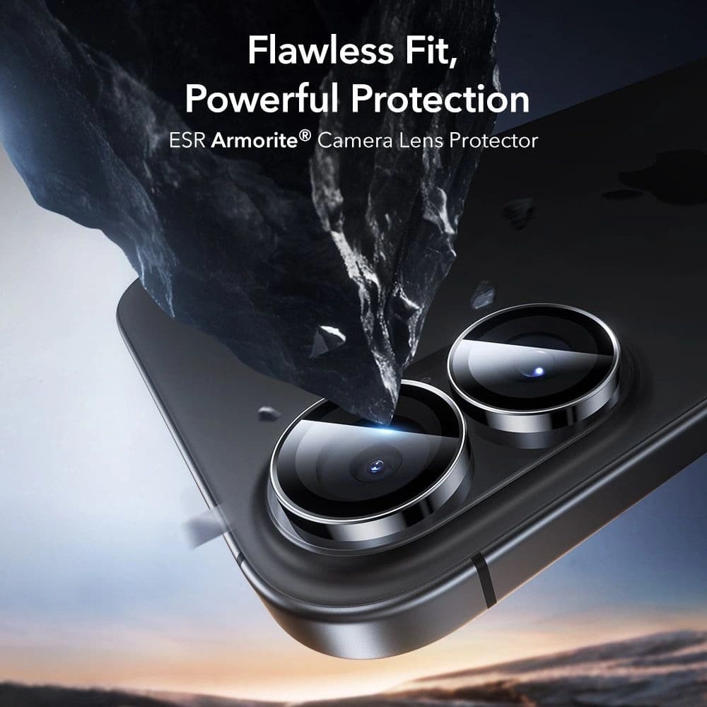 ESR Armorite Kamera Schutz für Apple iPhone 16 / 16 Plus / 17 Schwarz - 9