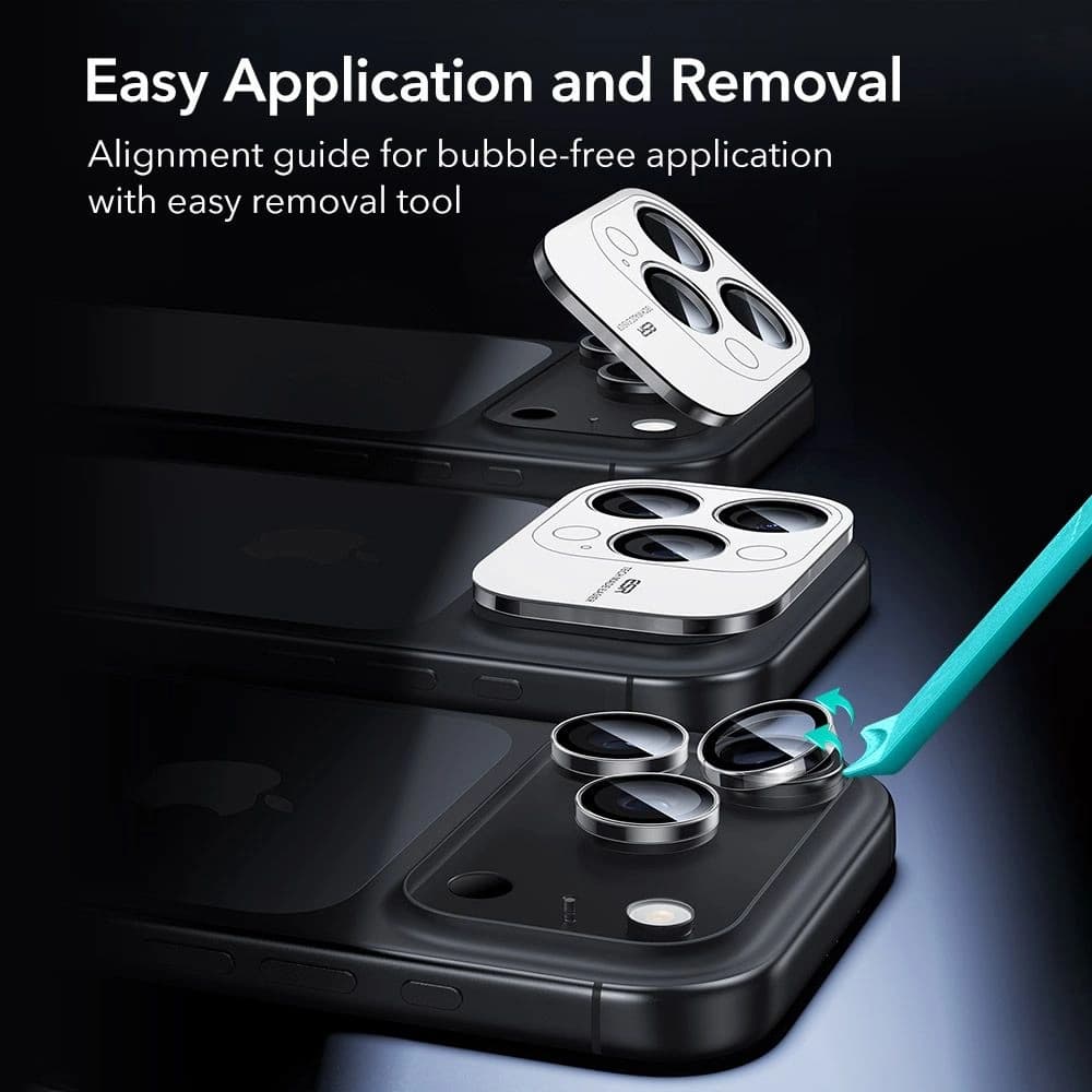 ESR Armorite Camera Protector for Apple iPhone 14 Pro / 14 Pro Max / 15 Pro / 15 Pro Max / 16 Pro / 16 Pro Max / 17 Pro / 17 Pro Max Clear - 8