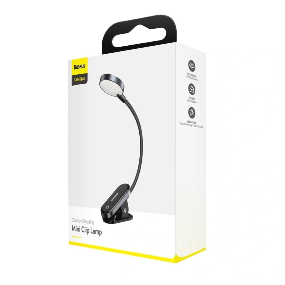 Baseus Schreibtischlampe Comfort Reading, mit Clip (grau) - 7