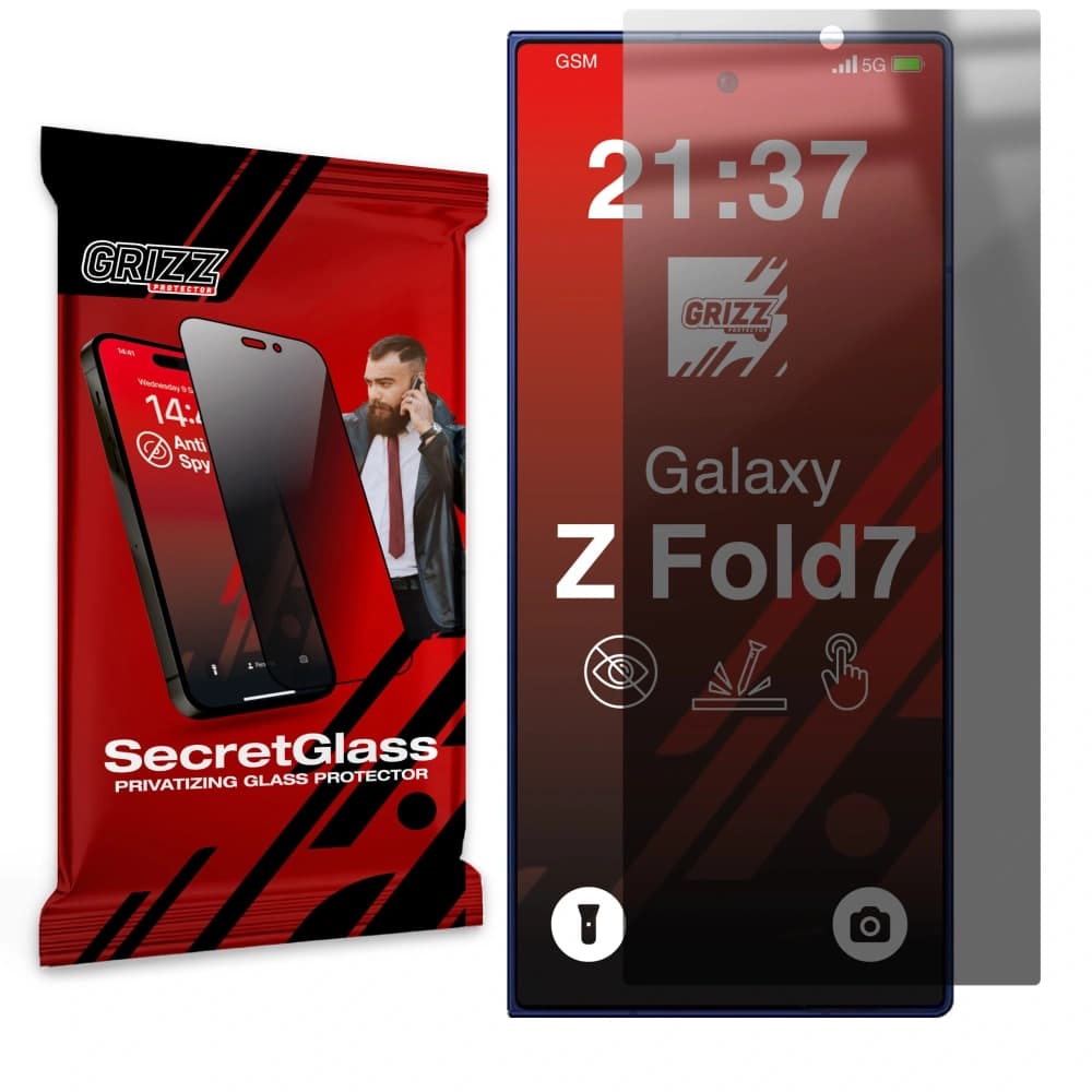 GrizzGlass SecretGlass Samsung Galaxy Z Fold7 - 1