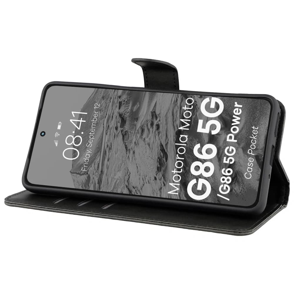 Bizon Case Pocket Motorola Moto G86 5G / G86 Power 5G black - 5