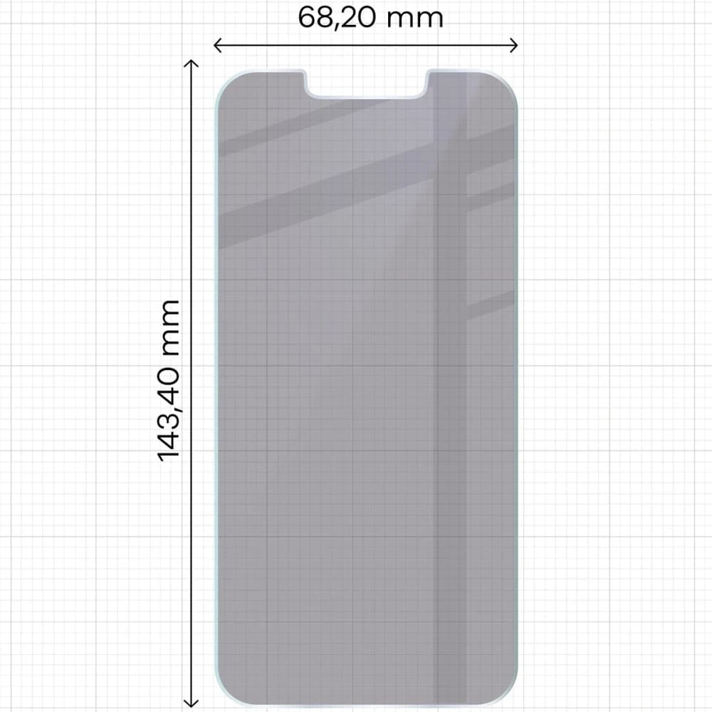 Bizon Glass Mule Shadow Apple iPhone 17e / 16e matt - 2