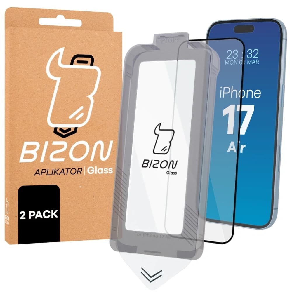 Bizon Glass Aplikator Apple iPhone Air [2 PACK] - 1