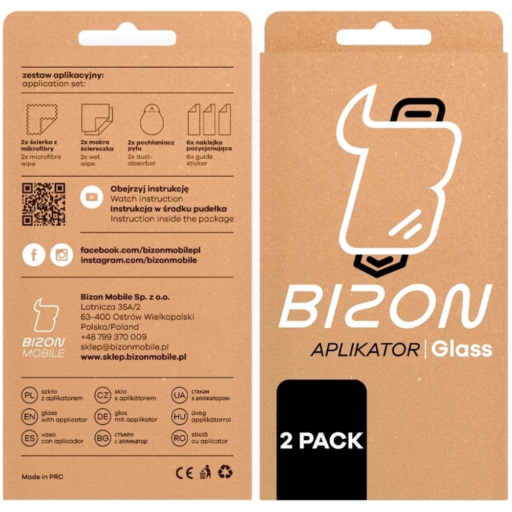 Bizon Glass Aplikator Apple iPhone 17 Pro Max [2 PACK] - 5