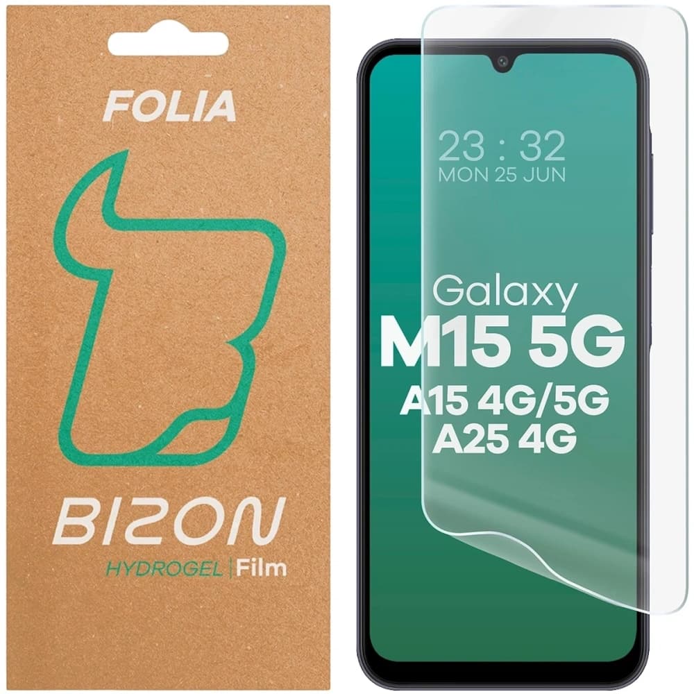 Bizon Glass Hydrogel Front do Samsung Galaxy A15 4G / 5G / A25 5G / M15 5G - 1