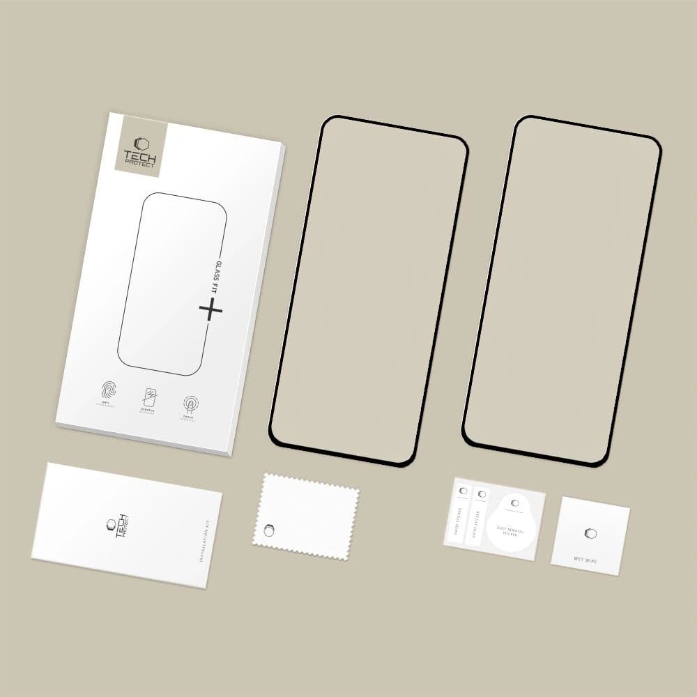 Tech-Protect Glass Fit+ Samsung Galaxy S25 FE Black [2 PACK] - 7