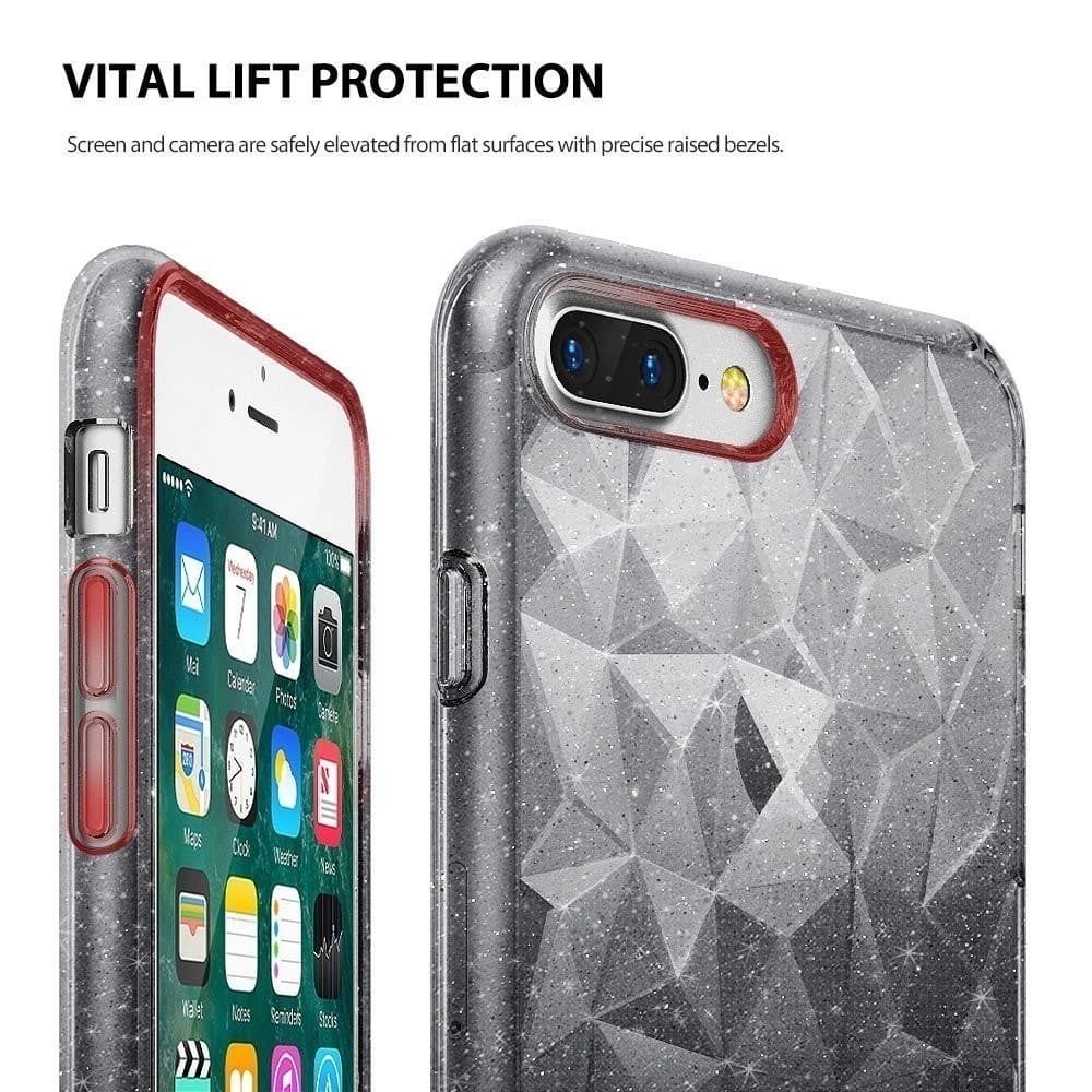 Case Ringke Air Prism Glitter iPhone 8 Plus/7 Plus Clear - 3