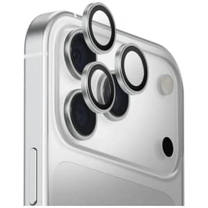 Szkło na obiektyw aparatu UNIQ Optix Aluminium Camera Lens Protector do Apple iPhone 17 Pro / iPhone 17 Pro Max z aplikatorem srebrny