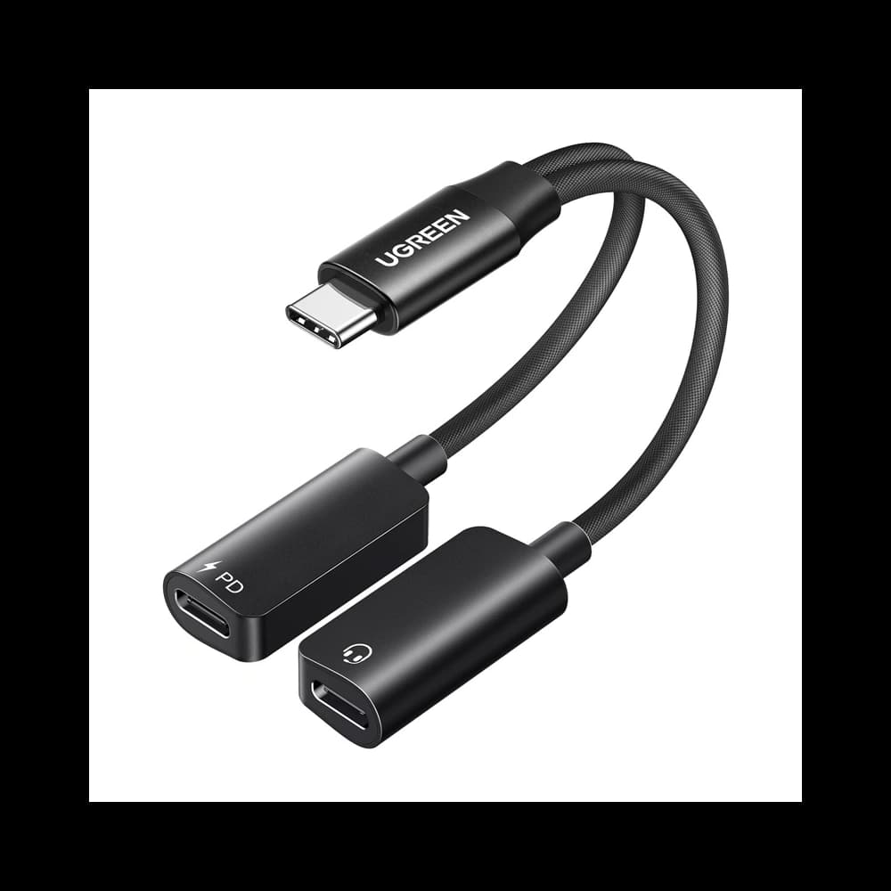 UGREEN CM821 USB-C Soundkarte / 2x USB-C (schwarz) - 1