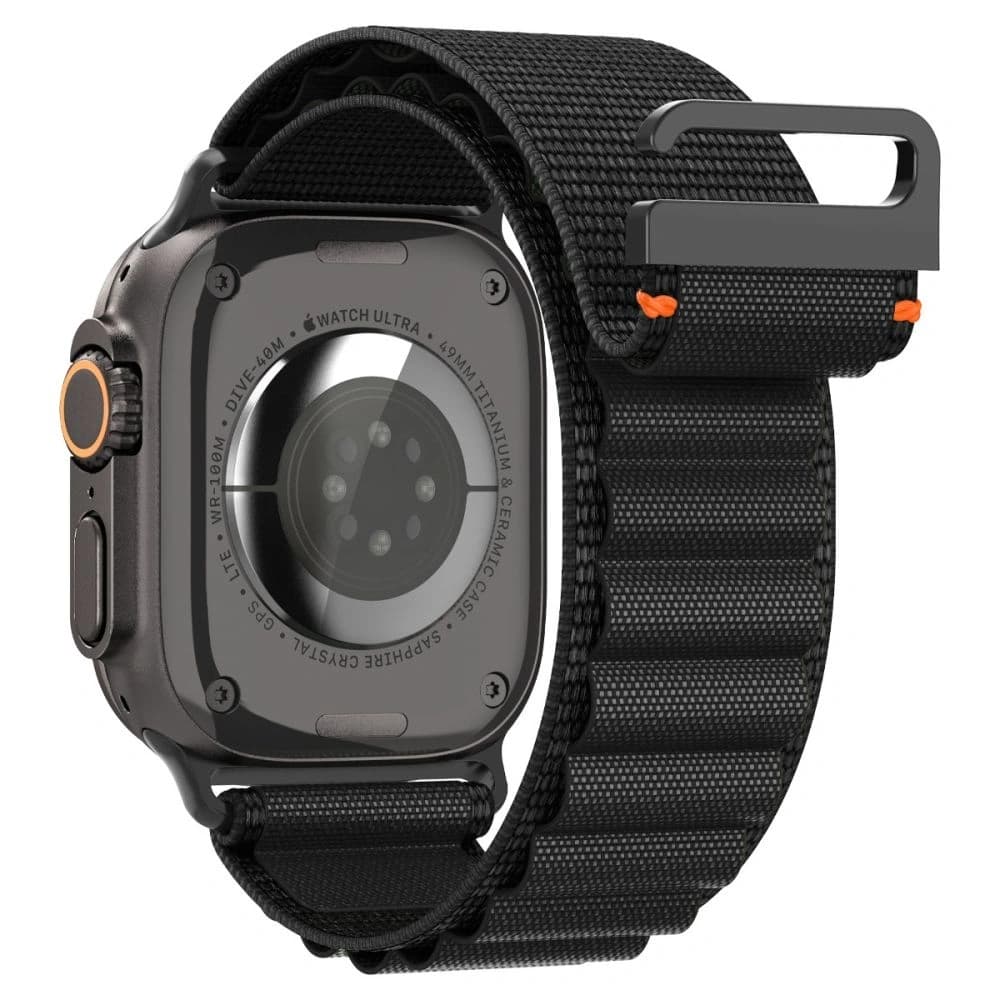 Spigen WBF1 Band für Apple Watch 6/7/8/9/10/SE/Ultra 1/2 44/45/46/49mm Schwarz - 3