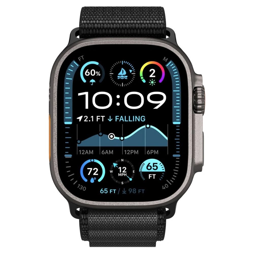 Spigen WBF1 Band für Apple Watch 6/7/8/9/10/SE/Ultra 1/2 44/45/46/49mm Schwarz - 4