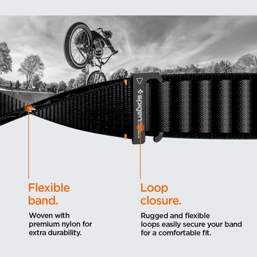 Spigen WBF1 Band für Apple Watch 6/7/8/9/10/SE/Ultra 1/2 44/45/46/49mm Schwarz - 15