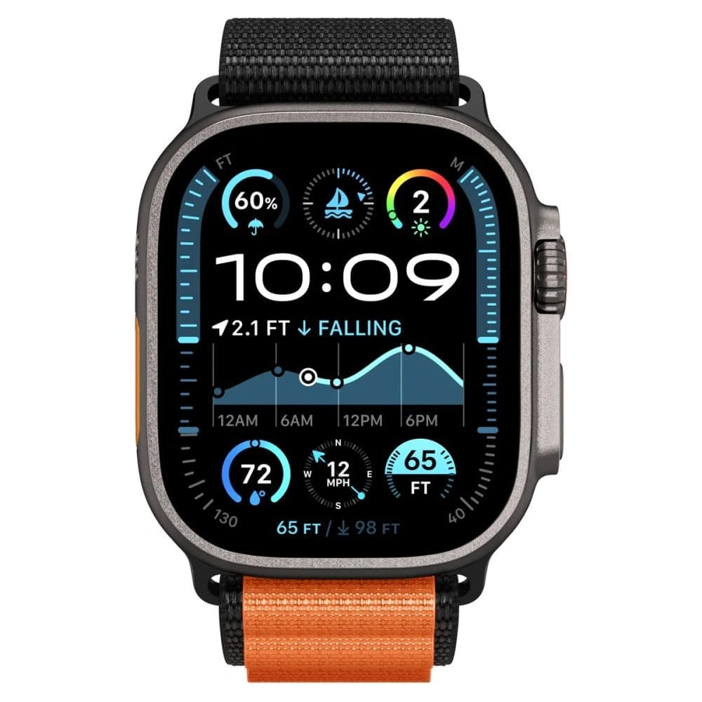 Spigen WBF1 Band Apple Watch 6/7/8/9/10/SE/Ultra 1/2 44/45/46/49mm Black/orange - 4