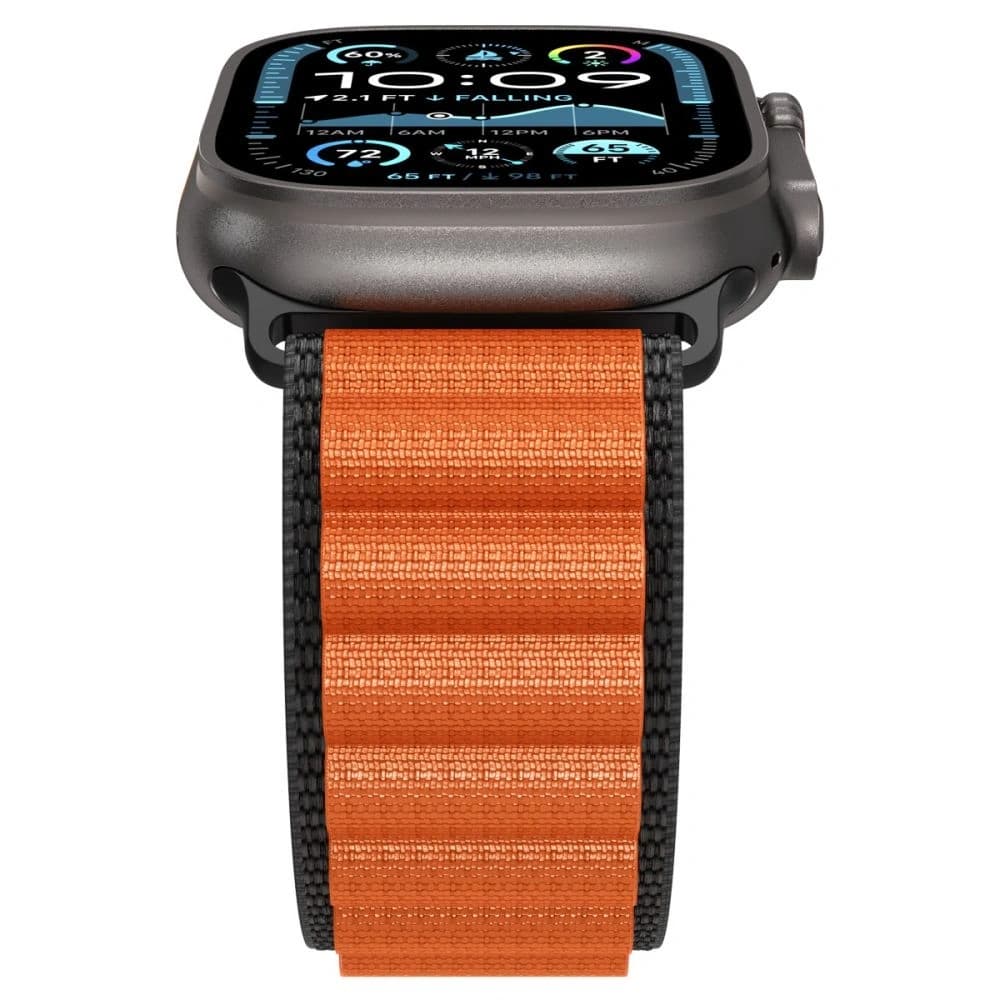Spigen WBF1 Band Apple Watch 6/7/8/9/10/SE/Ultra 1/2 44/45/46/49mm Black/orange - 7