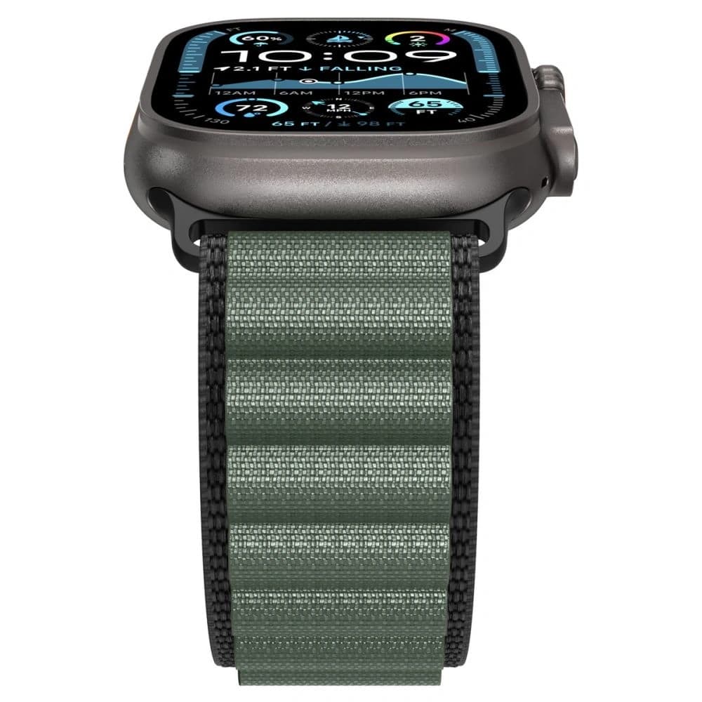 Spigen WBF1 Band Apple Watch 6/7/8/9/10/SE/Ultra 1/2 44/45/46/49mm Black/green - 7