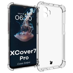Elastyczne etui Bizon Case Salpa do Samsung Galaxy XCover 7 Pro przezroczyste