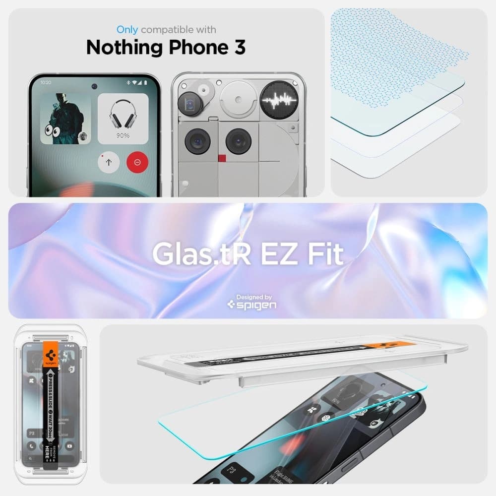 Spigen Glas.tr ez Fit Nothing Phone 3 Clear [2 PACK] - 8