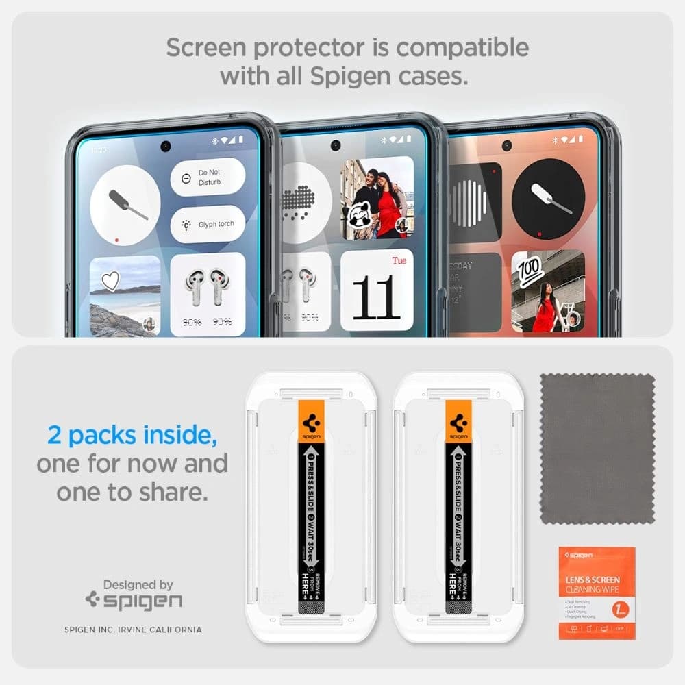 Spigen Glas.tr ez Fit Nothing Phone 3 Clear [2 PACK] - 13